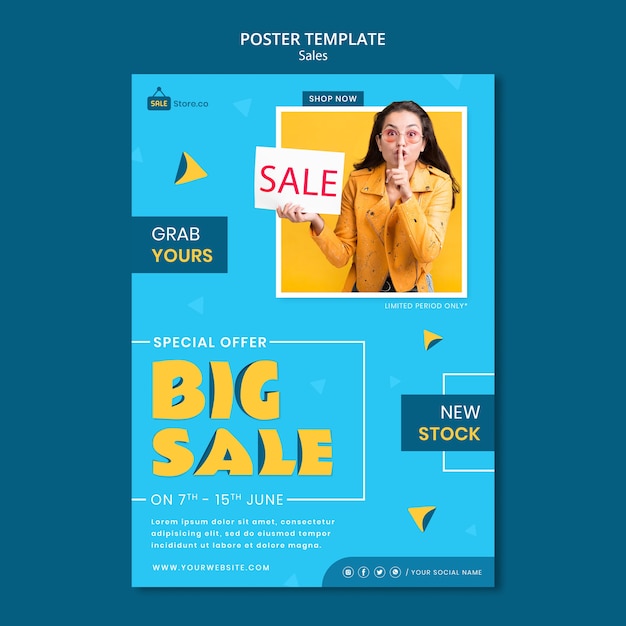 Modèle d'affiche de grande vente