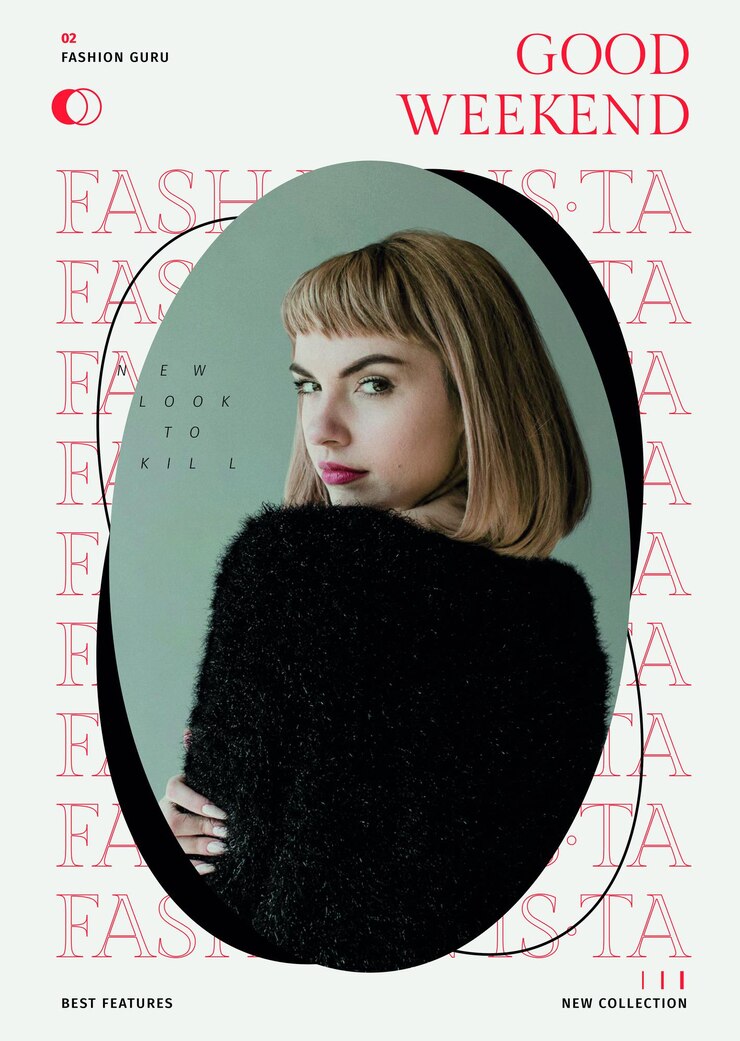 PSD gratuit modèle d'affiche de mode féminine psd pour le magazine de beauté et de style de vie