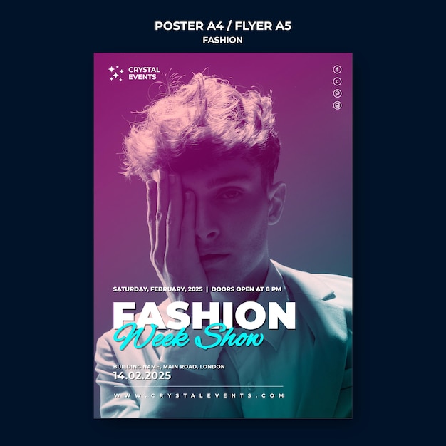 Modèle D'affiche De Mode