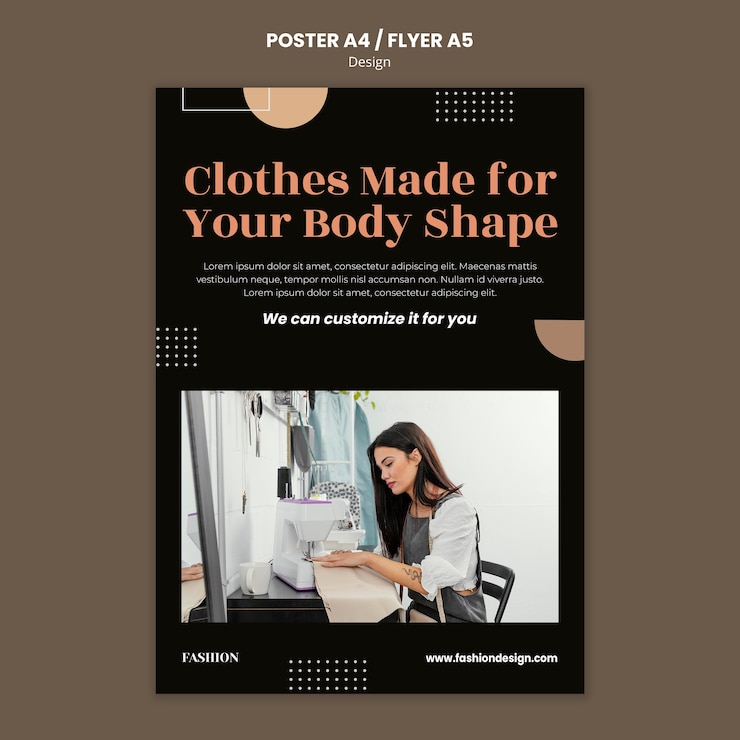 PSD gratuit modèle d'affiche pour créateur de mode
