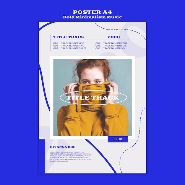 Modèle d'affiche pour musicien