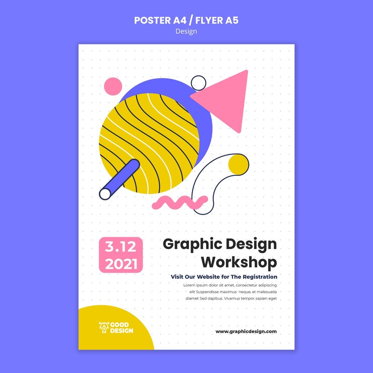 PSD gratuit modèle d'affiche verticale pour la conception graphique
