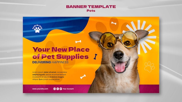 Modèle D'animaux De Compagnie Design Plat