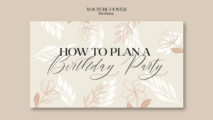 PSD gratuit modèle d'anniversaire design plat