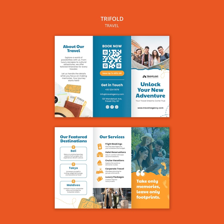 PSD gratuit modèle d'aventure de voyage