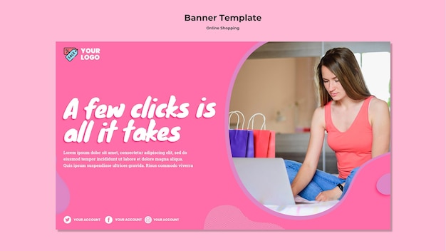 Modèle De Bannière D'achat En Ligne