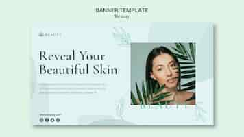 PSD gratuit modèle de bannière de beauté