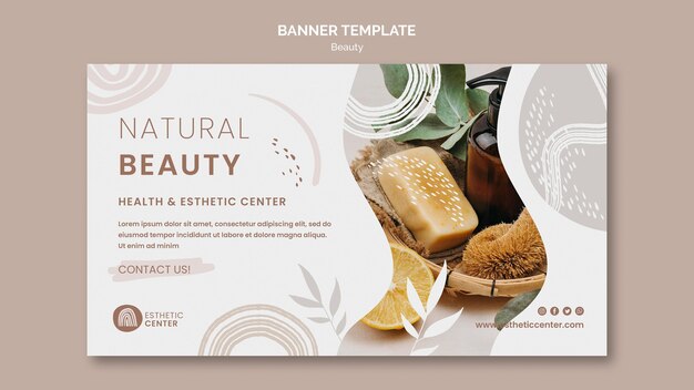 Modèle de bannière de beauté