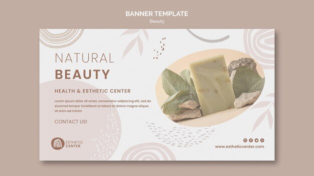 Modèle de bannière de beauté