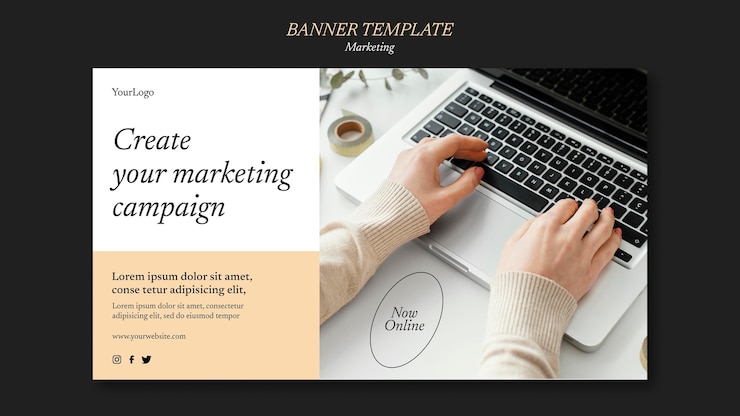 PSD gratuit modèle de bannière de campagne marketing