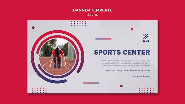 Modèle De Bannière De Centre Sportif