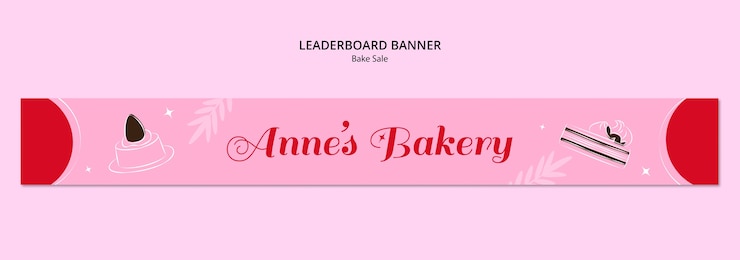 PSD gratuit modèle de bannière de classement de vente de pâtisserie