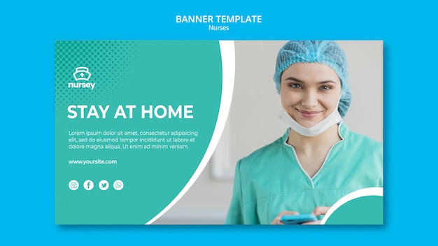 Modèle De Bannière De Concept De Soins De Santé
