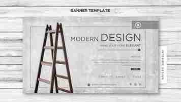 PSD gratuit modèle de bannière de design d'intérieur