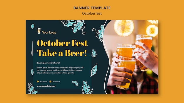 Modèle De Bannière Du Festival Oktoberfest