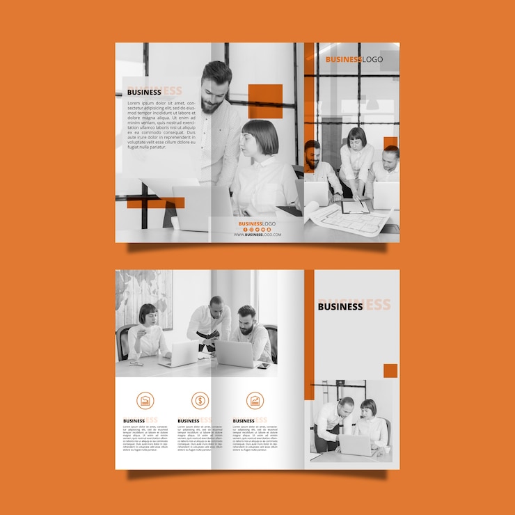 PSD gratuit modèle de bannière d&#39;entreprise moderne avec image