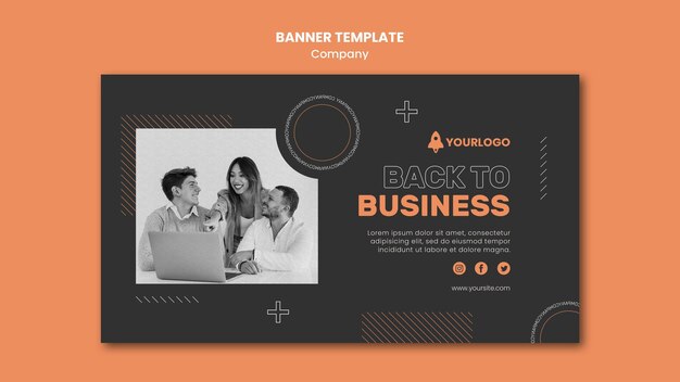 Modèle de bannière d'entreprise