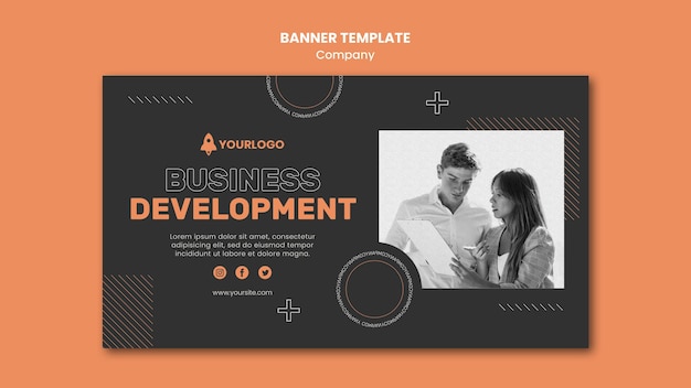 PSD gratuit modèle de bannière d'entreprise