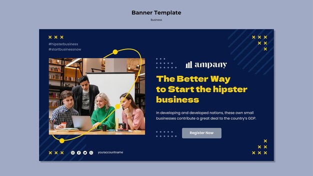 Modèle de bannière d'entreprise