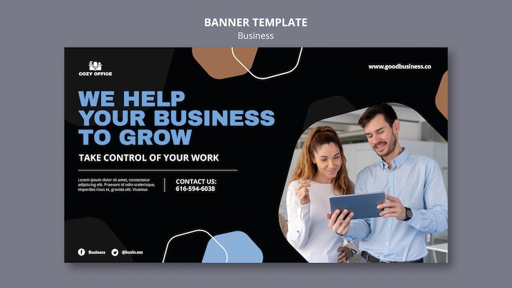 PSD gratuit modèle de bannière d'entreprise