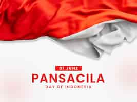 PSD gratuit modèle de bannière de jour pancasila