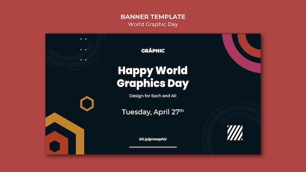 Modèle De Bannière De La Journée Mondiale Du Graphisme