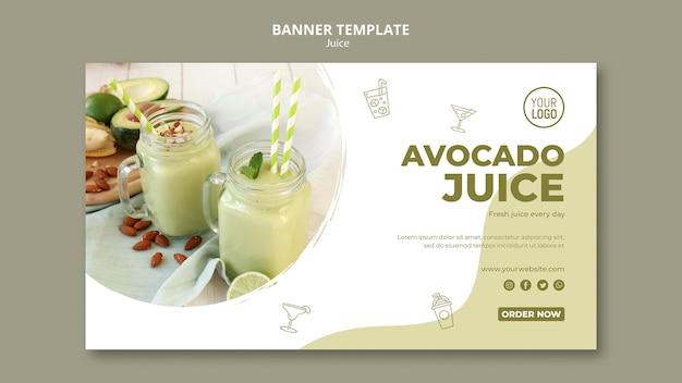 Modèle De Bannière De Jus D'avocat