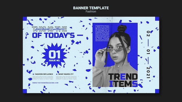 PSD gratuit modèle de bannière de mode