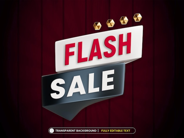 PSD gratuit modèle de bannière de promotion créative de vente flash