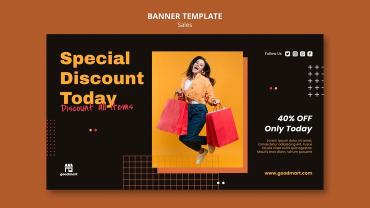 PSD gratuit modèle de bannière de vente spéciale
