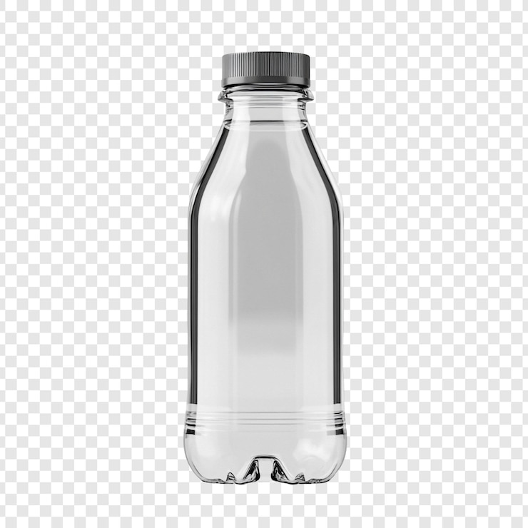 PSD gratuit modèle de bouteille en plastique transparente