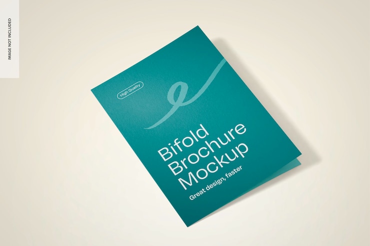PSD gratuit modèle de brochure à double pli