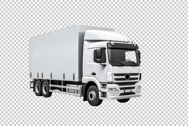 PSD gratuit modèle de camion boîte isolée psd