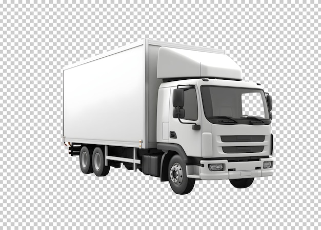 modèle de camion à boîtes isolé