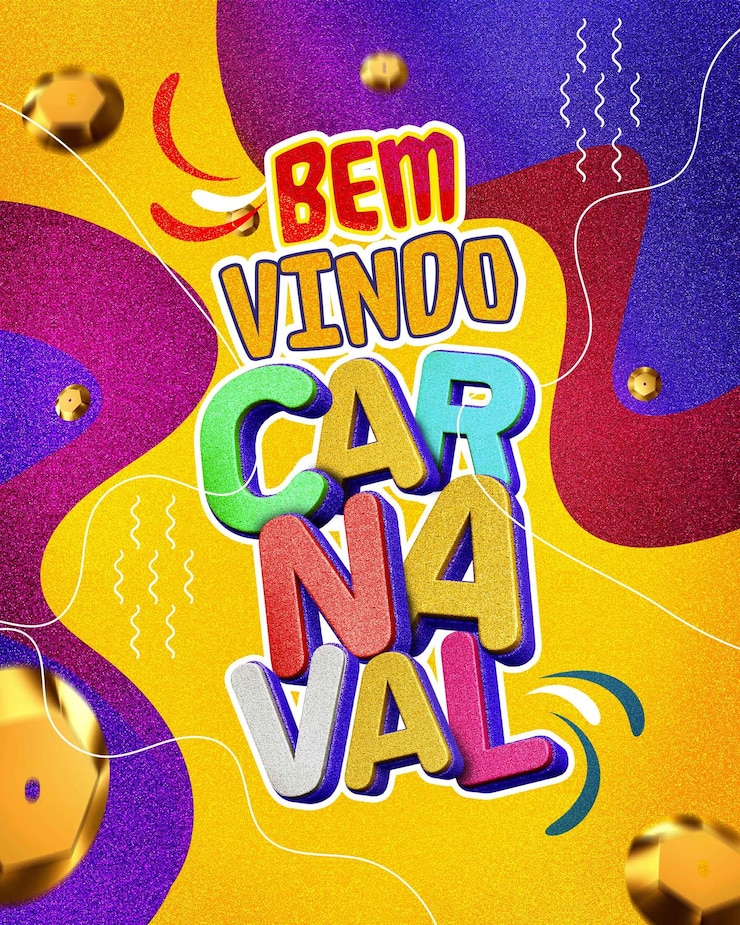 PSD gratuit modèle de carnaval de bienvenue sur les réseaux sociaux