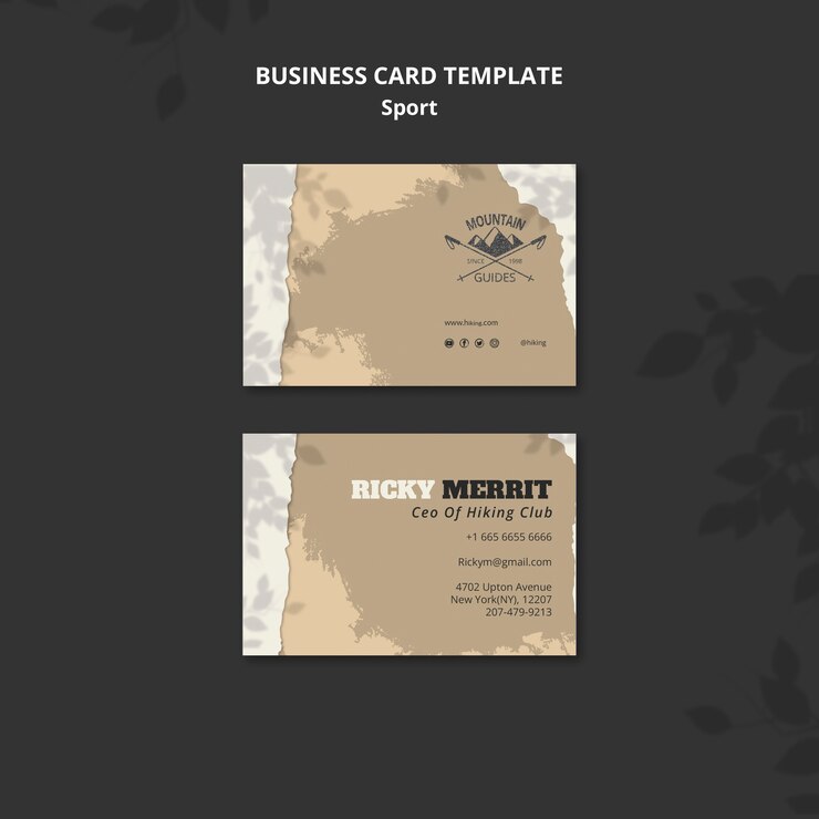 PSD gratuit modèle de carte de visite de concept d'élaboration