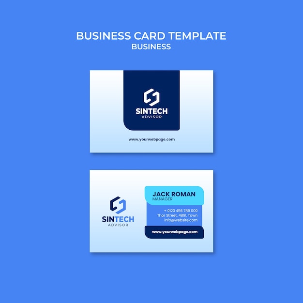 PSD gratuit modèle de carte de visite de concept d'entreprise