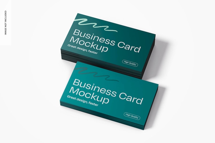 PSD gratuit modèle de carte de visite empilée