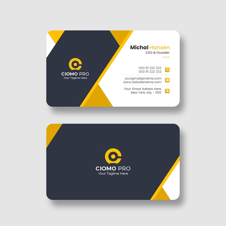 PSD gratuit modèle de carte de visite professionnelle propre