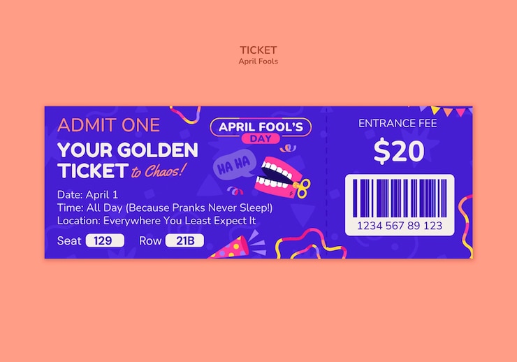 PSD gratuit modèle de célébration du 1er avril