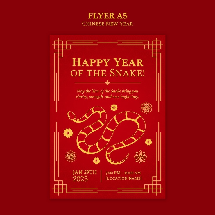 PSD gratuit modèle de célébration du nouvel an chinois