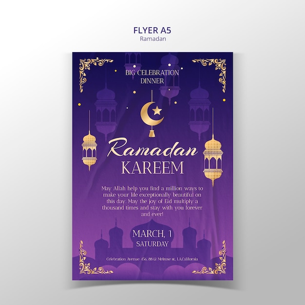 Modèle de célébration du Ramadan