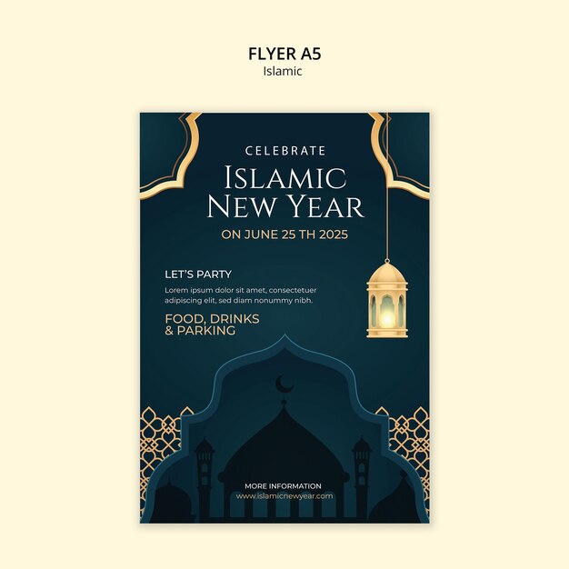 Modèle de célébration d'un événement islamique