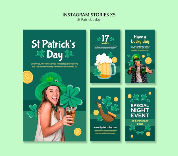 Modèle de célébration de la fête de Saint-Patrick