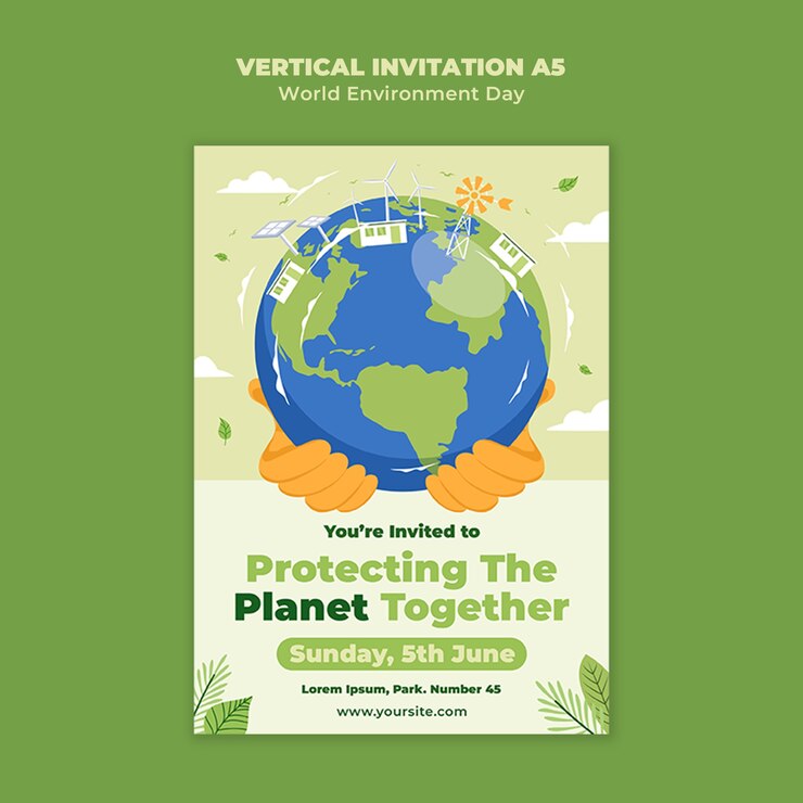 PSD gratuit modèle de célébration de la journée mondiale de l’environnement
