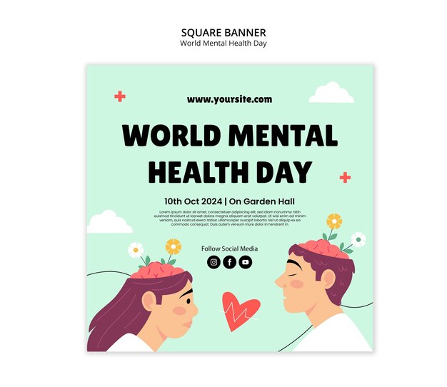 Modèle de célébration de la Journée mondiale de la santé mentale