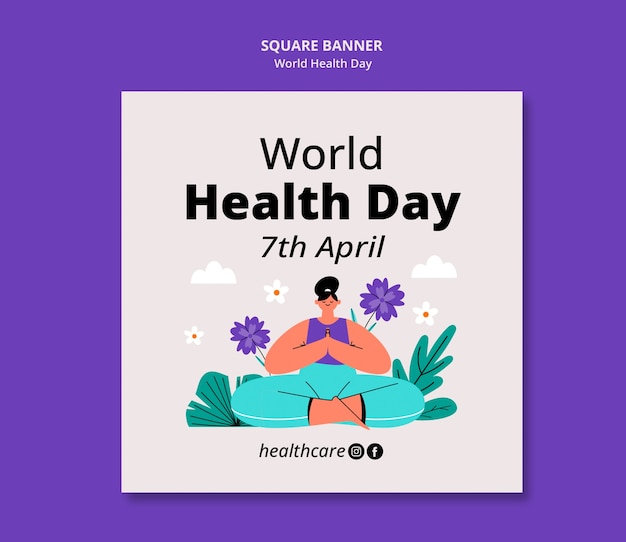 Modèle de célébration de la Journée mondiale de la santé