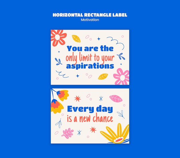 Modèle de citations motivationnelles créatives