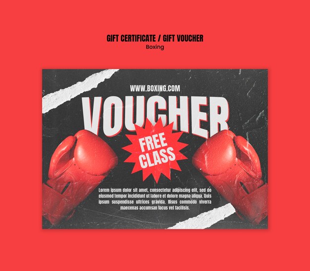 Modèle de club de boxe