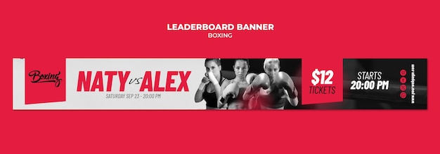 PSD gratuit modèle de club de boxe